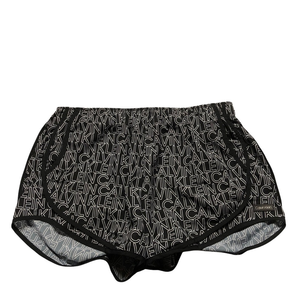 Calvin Klein Black and White Athletic Shorts Size Largeโ